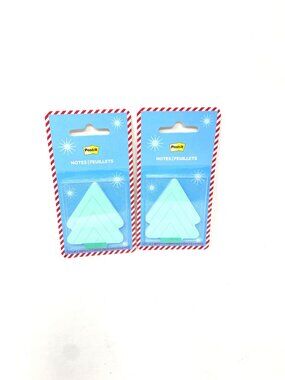 2 Post-it Jingle Notes Christmas Tree 2"x2.5" Holiday Sticky Note Pad 50 Sheets